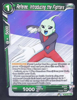 Carte Dragon Ball Super Card Game Us Unison Warrior Series Boost Set 7 BT16-066 C (2022) bandai referee introducing the fighters dbscg