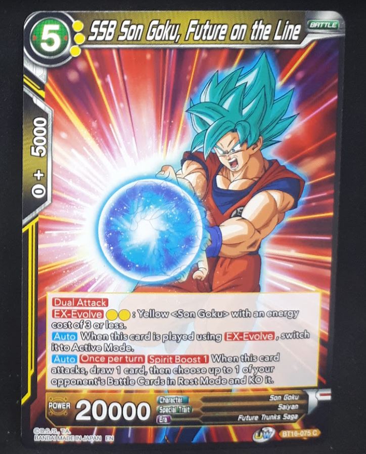 Carte Dragon Ball Super Card Game Us Unison Warrior Series Boost Set 7 BT16-075 C (2022) bandai ssb songoku future on the line dbscg 