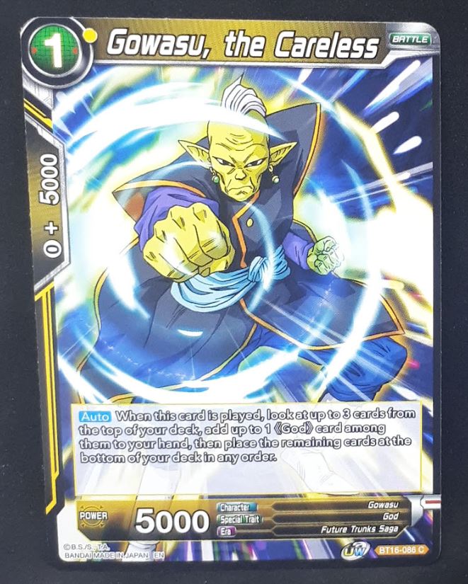 Carte Dragon Ball Super Card Game Us Unison Warrior Series Boost Set 7 BT16-086 C (2022) bandai gowasu the careless dbscg