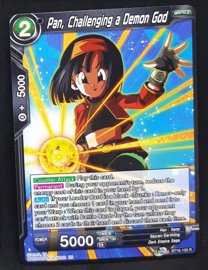 Carte Dragon Ball Super Card Game Us Unison Warrior Series Boost Set 7 BT16-105 R (2022) bandai pan challenging a demon god dbscg 