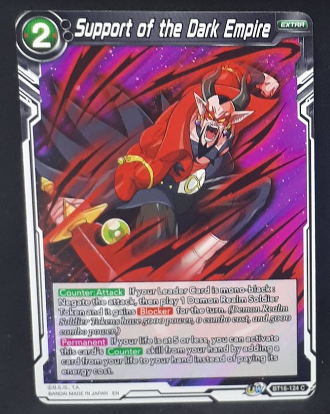Carte Dragon Ball Super Card Game Us Unison Warrior Series Boost Set 7 BT16-124 C (2022) bandai support of the dark empire dbscg cardamehdz 