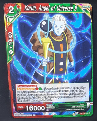 Carte Dragon Ball Super Card Game Us Unison Warrior Series Boost Set 7 BT16-127 C (2022) bandai korun angel of universe 8 dbscg