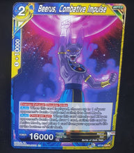 Charger l&#39;image dans la galerie, Carte Dragon Ball Super Card Game Us Unison Warrior Series Boost Set 7 BT16-128 R (2022) bandai beerus combative impulse dbscg