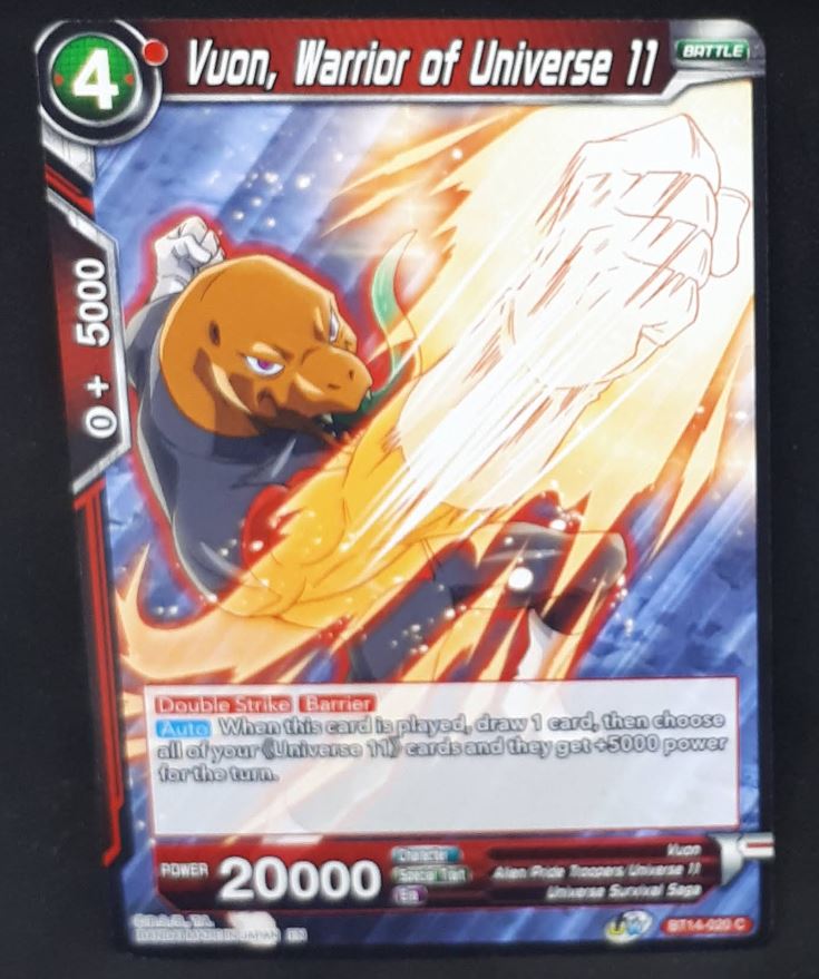 Carte Dragon Ball Super Card Game Us Unison Warrior Series Set 05 BT14-020 C bandai vuon warrior of universe 11 dbscg 