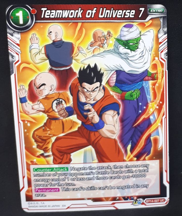 Carte Dragon Ball Super Card Game Us Unison Warrior Series Set 05 BT14-027 UC bandai teamwork of universe 7 dbscg cardamehdz 