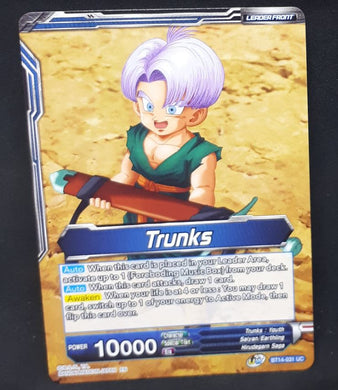Carte Dragon Ball Super Card Game Us Unison Warrior Series Set 05 BT14-031 UC bandai trunks dbscg cardamehdz 