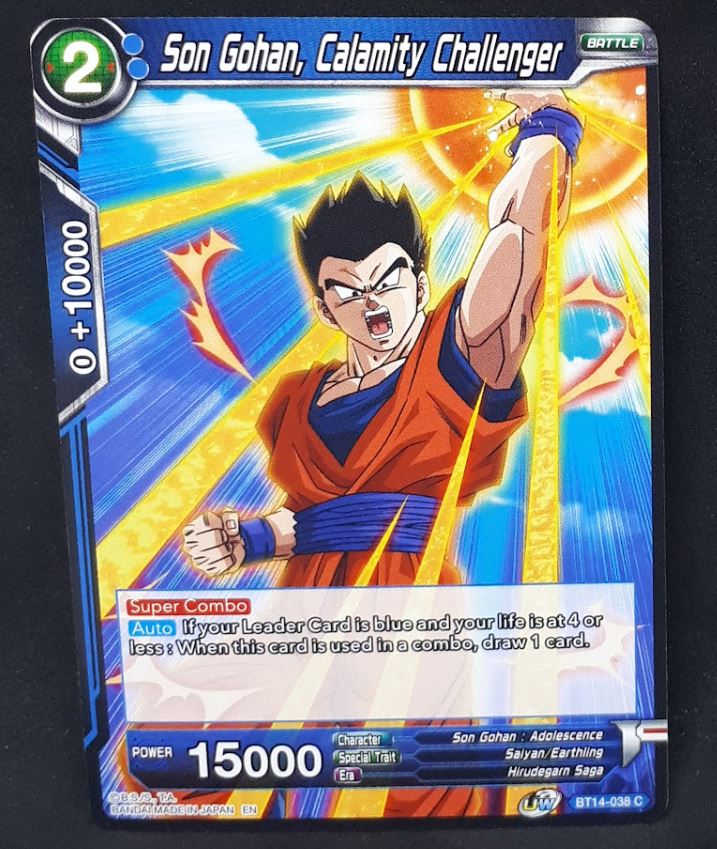 Carte Dragon Ball Super Card Game Us Unison Warrior Series Set 05 BT14-038 C bandai songohan calamity challenger dbscg