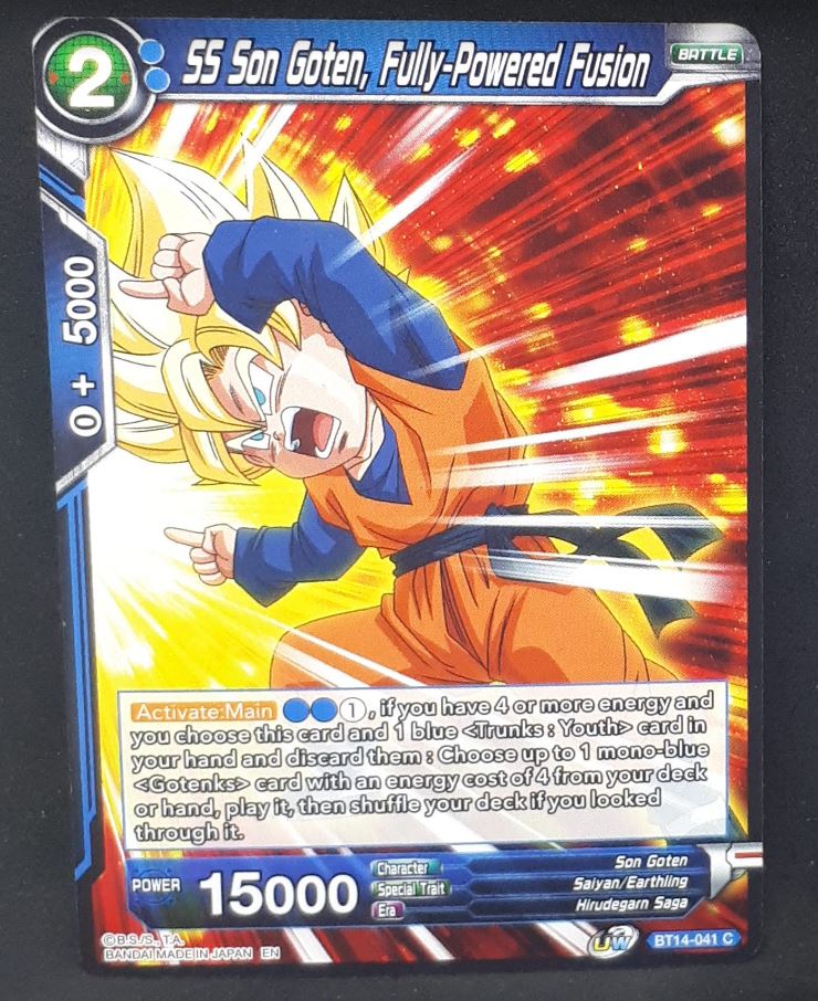 Carte Dragon Ball Super Card Game Us Unison Warrior Series Set 05 BT14-041 C bandai songoten ss fully powered fusion dbscg 