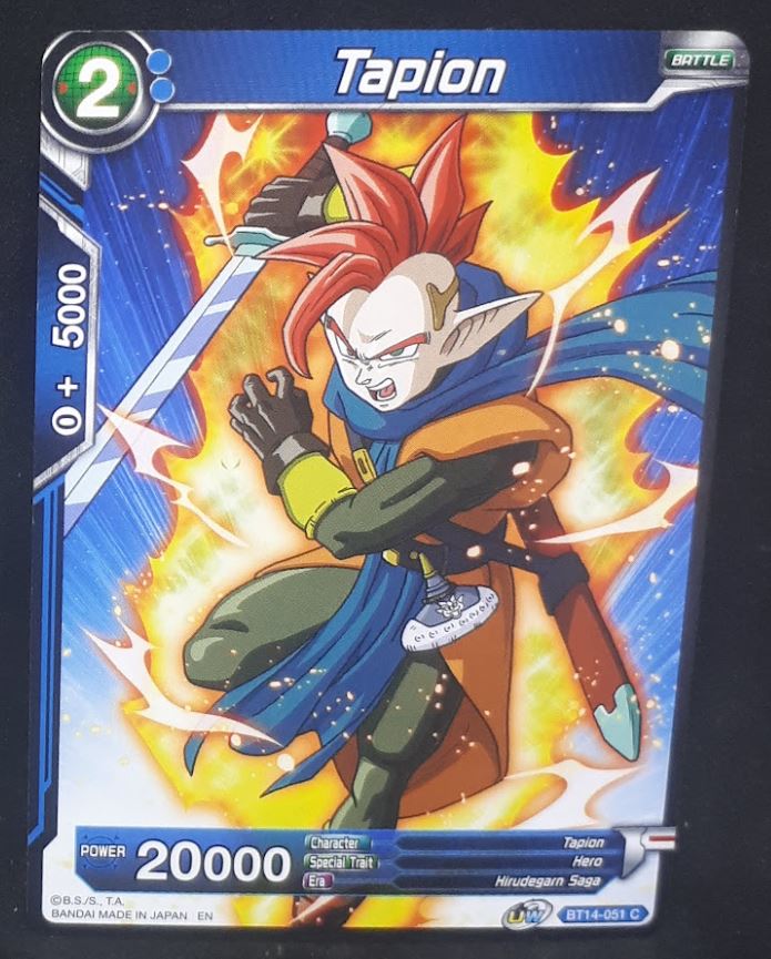 Carte Dragon Ball Super Card Game Us Unison Warrior Series Set 05 BT14-051 C bandai tapion dbscg