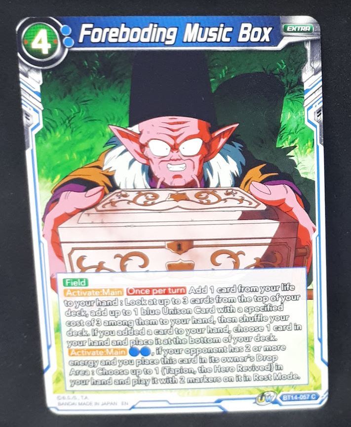 Carte Dragon Ball Super Card Game Us Unison Warrior Series Set 05 BT14-057 C bandai foreboding music box dbscg 