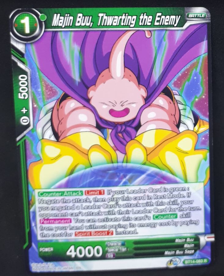 Carte Dragon Ball Super Card Game Us Unison Warrior Series Set 05 BT14-083 R bandai majin buu thwarting the enemy dbscg cardamehdz