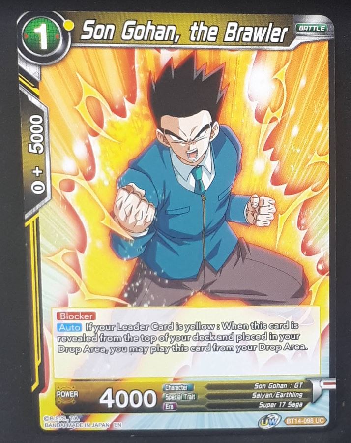 Carte Dragon Ball Super Card Game Us Unison Warrior Series Set 05 BT14-098 UC bandai songohan the brawler dbscg