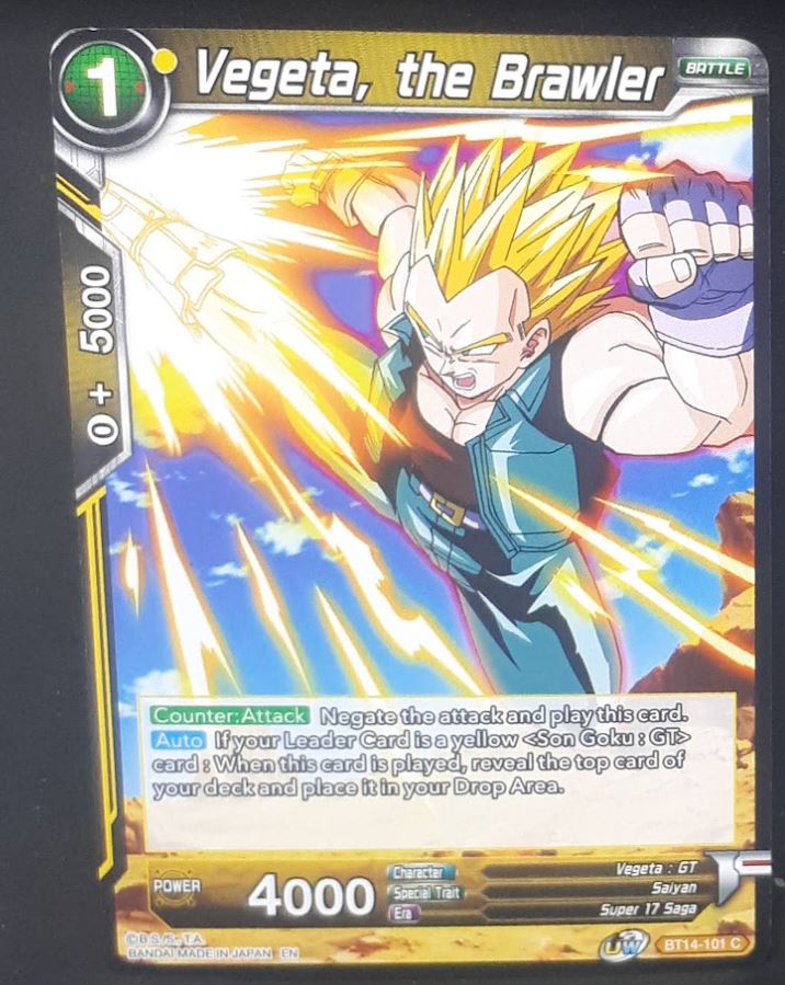 Carte Dragon Ball Super Card Game Us Unison Warrior Series Set 05 BT14-101 C bandai vegeta the brawler dbscg cardamehdz