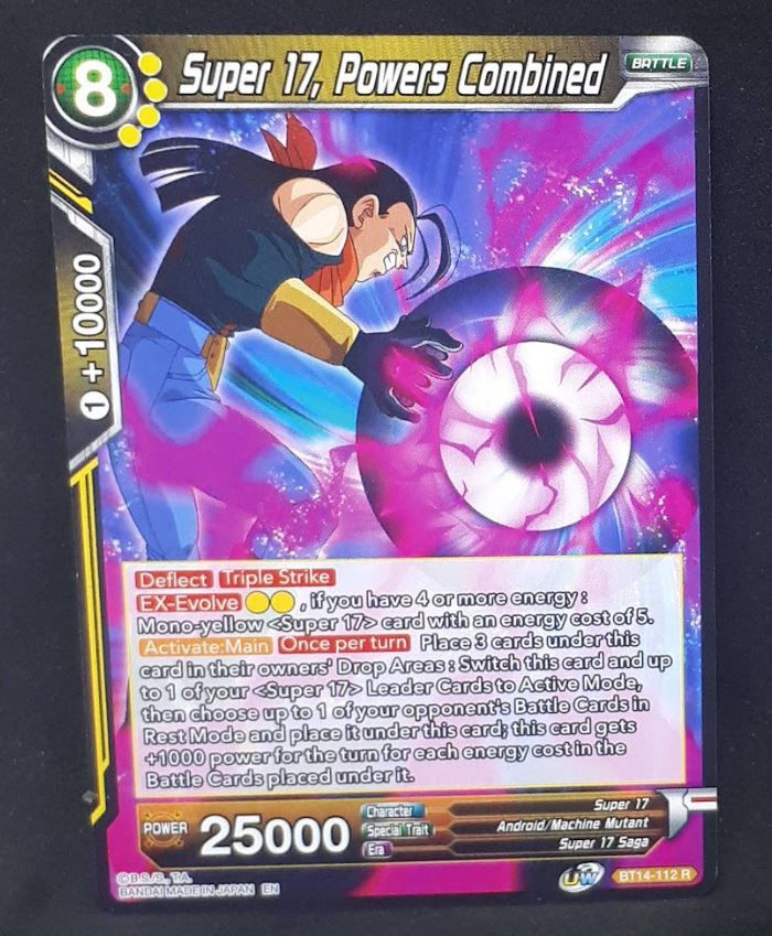 Carte Dragon Ball Super Card Game Us Unison Warrior Series Set 05 BT14-112 R bandai super c 17 powers combined dbscg