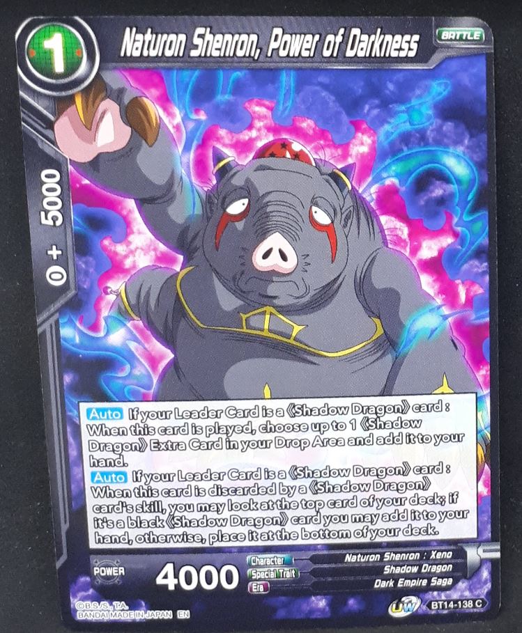 Carte Dragon Ball Super Card Game Us Unison Warrior Series Set 05 BT14-138 C bandai naturon shenron power of darkness dbscg 