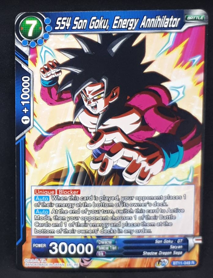 Carte Dragon Ball Super Card Game Us unison warrior bloodline BT11-049 R bandai ssb 4 songoku energy annihilator dbscg cardamehdz