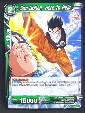 Carte Dragon Ball Super Card Game Us unison warrior bloodline BT11-077 C bandai songohan here to help dbscg cardamehdz