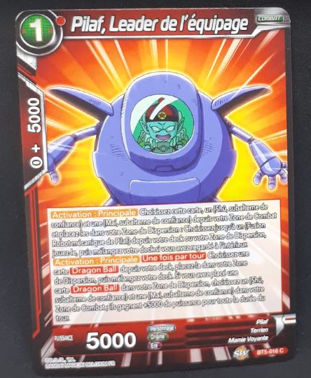 Carte Dragon Ball Super Card Game fr Miraculous Revival BT5-016 C (2019) bandai pilaf leader de l equipage dbscg 