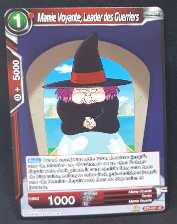 Carte Dragon Ball Super Card Game fr Miraculous Revival BT5-021 UC (2019) bandai mamie voyante leader des guerriers dbscg 