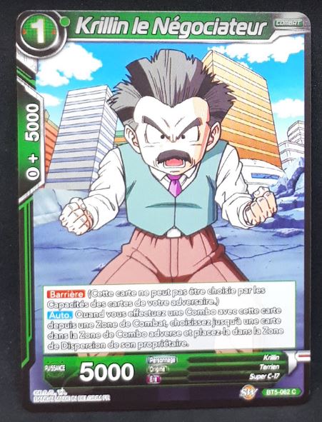 Carte Dragon Ball Super Card Game fr Miraculous Revival BT5-062 C (2019) bandai krilin le negociateur dbscg