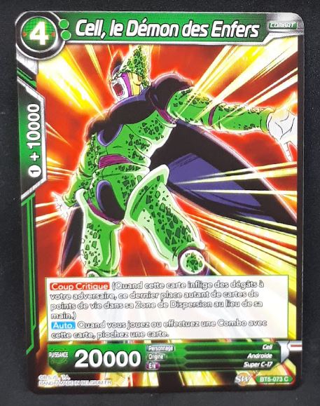 Carte Dragon Ball Super Card Game fr Miraculous Revival BT5-073 C (2019) bandai cell le demon des enfers dbscg 