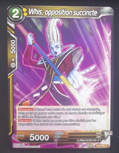Carte Dragon Ball Super Card Game fr Miraculous Revival BT5-090 C (2019) bandai whis opposition succincte dbscg 