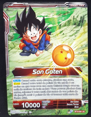 Carte Dragon Ball Super Card Game fr UWS Boost Saiyan Showdown BT15-001 UC bandai songoten dbscg cardamehdz 