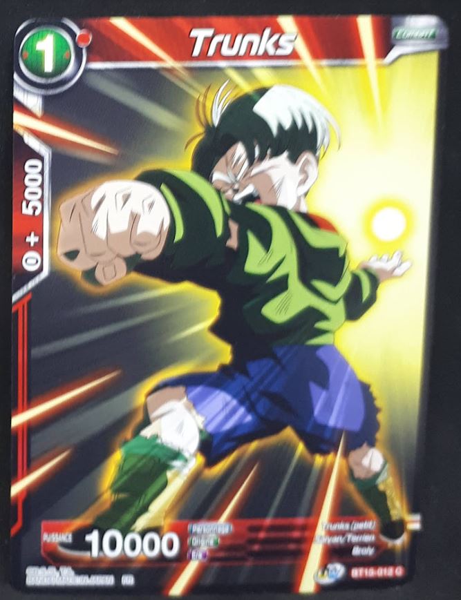 Carte Dragon Ball Super Card Game fr UWS Boost Saiyan Showdown BT15-012 C bandai trunks dbscg
