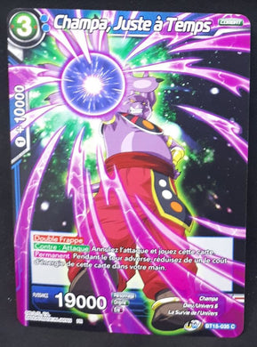 Carte Dragon Ball Super Card Game fr UWS Boost Saiyan Showdown BT15-035 C bandai champa juste à temps dbscg cardamehdz 