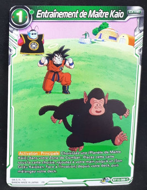 Carte Dragon Ball Super Card Game fr UWS Boost Saiyan Showdown BT15-089 C bandai entrainement de maitre kaio dbscg