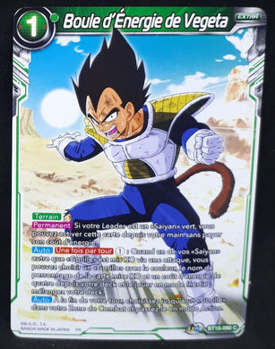 Carte Dragon Ball Super Card Game fr UWS Boost Saiyan Showdown BT15-090 C bandai boule d'énergie de vegeta dbscg cardamehdz 