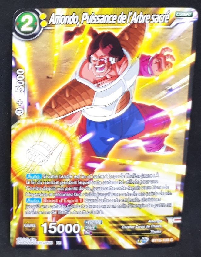 Carte Dragon Ball Super Card Game fr UWS Boost Saiyan Showdown BT15-109 C bandai amondo puissance de l arbre sacré dbscg