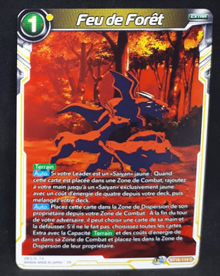 Carte Dragon Ball Super Card Game fr UWS Boost Saiyan Showdown BT15-114 UC bandai feu de foret dbscg