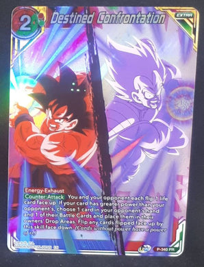 Carte Dragon Ball Super Card Game us Carte promo n°P340 PR Bandai DESTINED CONFRONTATION dbscg hors serie foil 
