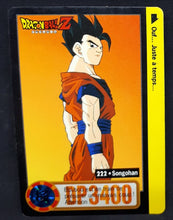 Charger l'image dans la galerie, Carte Dragon Ball Z Carddass Part 21 fr n°222 (total n°868) (1996) bandai songohan DBZ cardamehdz 