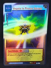 Charger l'image dans la galerie, Carte Dragon Ball Z Cartes À Jouer Et À Collectionner JCC fr Part promo D-106 bandai Vegeta le prince saiyan dbz holo prisme holo cardamehdz