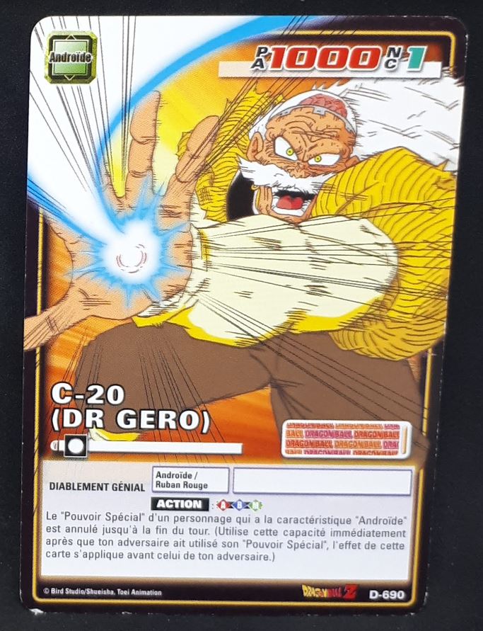 Carte Dragon Ball Z Cartes À Jouer Et À Collectionner Part 7 n°D-690 (pouvoir cache monde de kaio) (2008) Bandai c20 dr gero dbz cardamehdz 