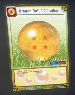 Carte Dragon Ball Z Cartes À Jouer Et À Collectionner Part 9 n°D-126 (2008) Bandai dragon ball a 4 etoiles dbz