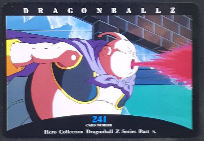 Carte Dragon Ball Z Hero Collection Part 3 n°241 (1995) Amada boubou DBZ Cardamehdz