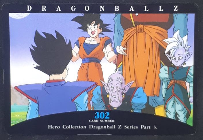 Carte Dragon Ball Z Hero Collection Part 3 n°302 (1995) Amada songoku songohan vieux kaioshin kaioshin de l'est kibito DBZ Cardamehdz