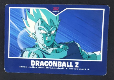 Carte Dragon Ball Z Hero Collection Part 4 n°352 (1995) Amada vegeta DBZ 
