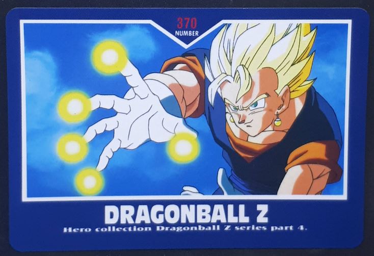 Carte Dragon Ball Z Hero Collection Part 4 n°370 (1995) Amada songoku DBZ Cardamehdz