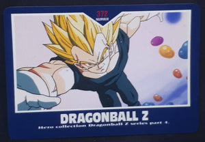 Carte Dragon Ball Z Hero Collection Part 4 n°372 (2002) Amada vegeta DBZ Cardamehdz
