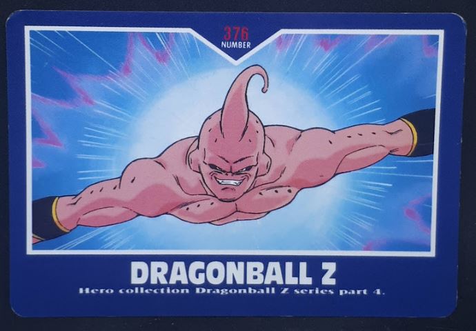 Carte Dragon Ball Z Hero Collection Part 4 n°376 (1995) Amada majin bou DBZ Cardamehdz