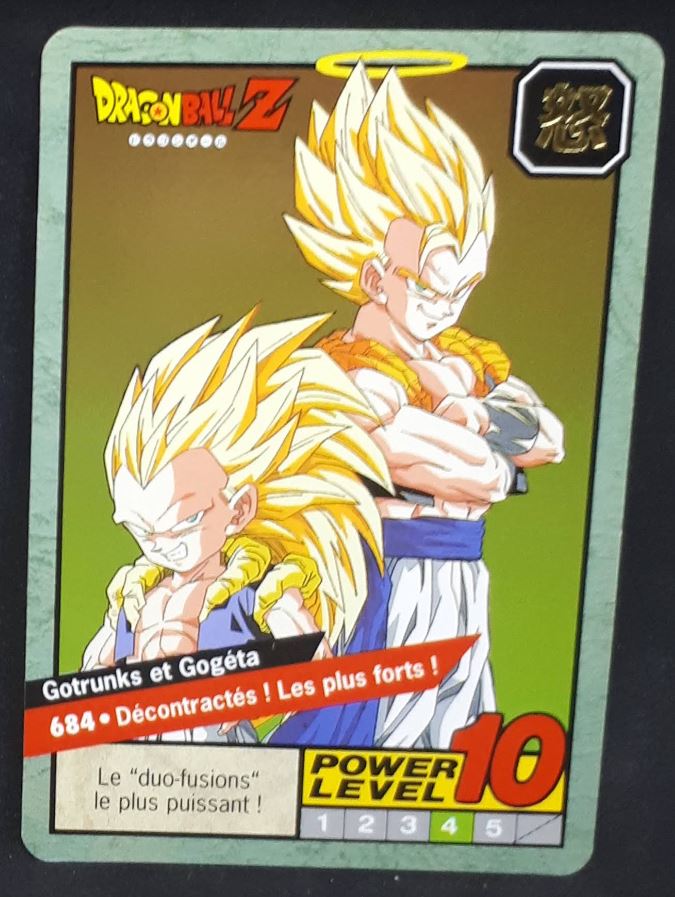Carte Dragon Ball Z Le Grand Combat Part 6 n°684 (1997) bandai gotenks gogeta dbz