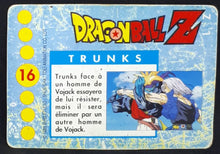 Charger l&#39;image dans la galerie, Carte Dragon Ball Z Panini Serie 1 française n°16 trunks vs gokua dbz prisme cardamehdz