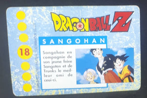 Carte Dragon Ball Z Panini Serie 1 française n°18 songoten songohan trunks dbz