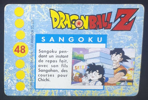 Carte Dragon Ball Z Panini Serie 1 française n°48 songoku songohan dbz