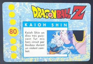 Carte Dragon Ball Z Panini Serie 1 française n°80 kaioshin de l'est vs boubou dbz