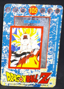 Carte Dragon Ball Z Panini Serie 2 française n°105 songoku dbz